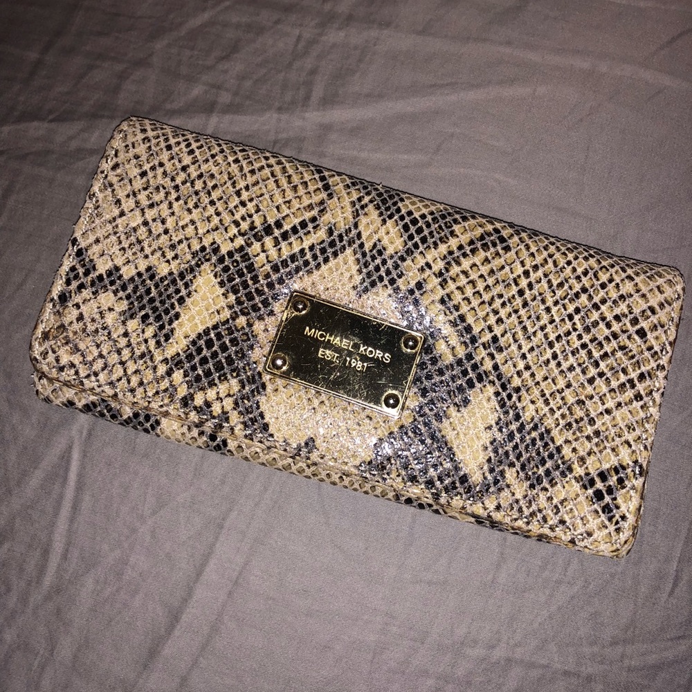 Michael Kors Snakeprint Wallet
